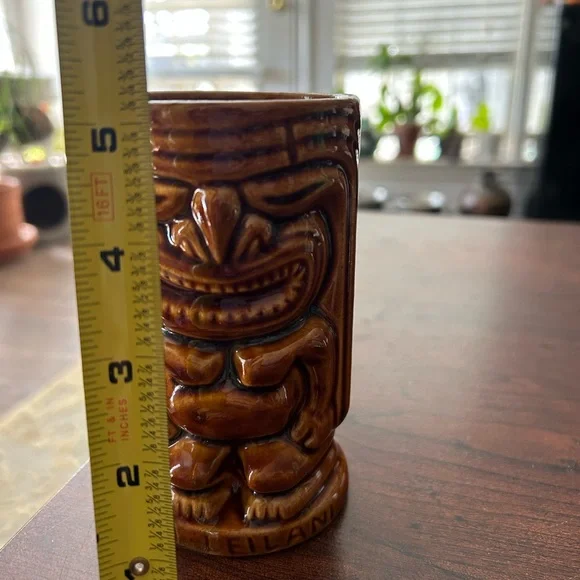 Vintage Tiki Mug Hawaiian 2- Sided
Brown Glazed 8 OZ - Picture 5 of 5
